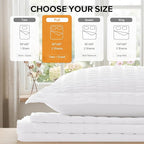 Cozyide White Duvet Cover Full Size, 3 Pieces Bedding Duvet Covers, Soft - Image 3