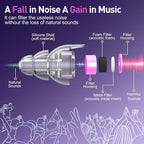 Reure High Fidelity Concert Ear Plugs, Noise Cancelling Silicone Ear Plugs 2 - Image 2