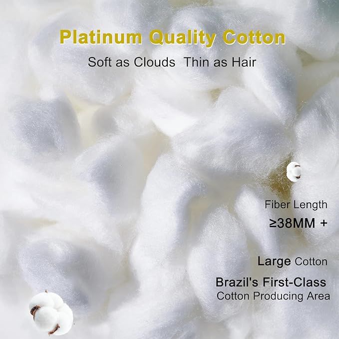 YOUR MOON Fluffy Support Bed Pillow Standard Size, Super Soft Premium - Image 5