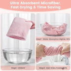 3 Pack Microfiber Hair Towel Wrap - Image 8