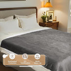 LaffyLo Heated Throw Blanket 50 x 60, Fast Heating Electric Blanket, Dual-Sided - Image 4