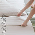 Cotton King Flat Sheet Only, 600 Thread Count 100% Egyptian Cotton Top Sheet - Image 3