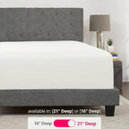 XL Twin Sheets Deep Pockets Fitted – Twin XL Fitted Sheets Only – 21” Fitted - Image 3