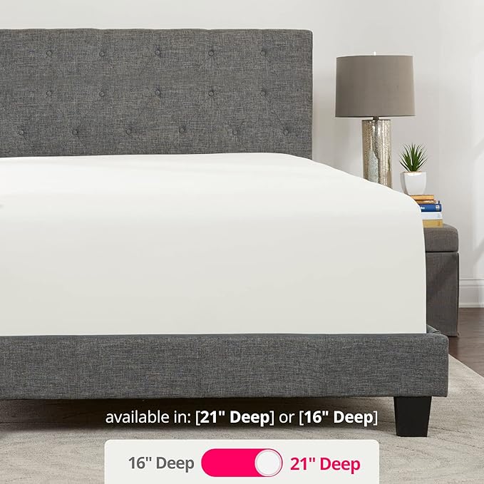 Queen Fitted Sheet Only Deep–Pocket – Extra Deep Pocket Queen Fitted Sheet – - Image 3