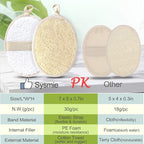 3 Packs Exfoliating Loofah Sponge Pads, Large 5”x 7”-100% Natural Luffa and - Image 4