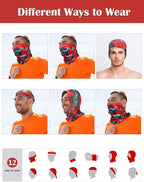 SATINIOR Summer Camo Neck Gaiter UV Protection Cooling Face Mask Sun Hood - Image 3