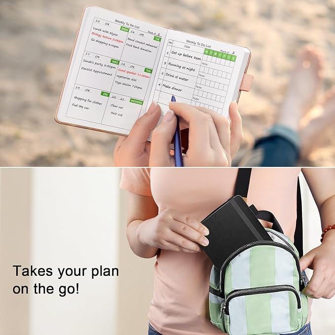 UpUDo Weekly Planner with Calendar, 160 pages Habits Tracker Journal - Image 4