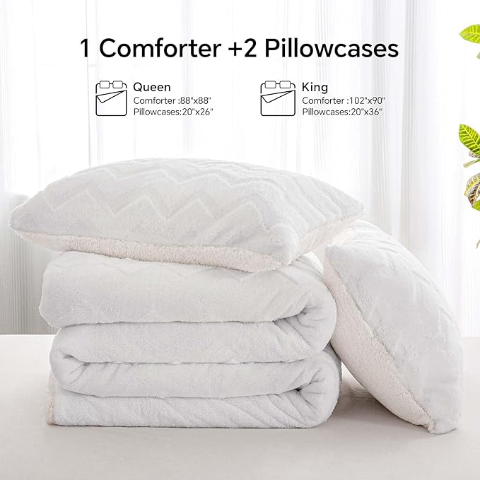 BEDELITE Fluffy Queen Comforter Set - Image 7