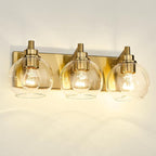Bathroom Light Fixtures, 3-Light Brushed Gold Vanity Light, Modern Wall Sconces - Image 7