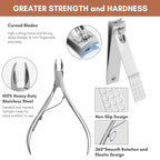 Manicure Set, FAMILIFE Professional Manicure Kit Nail Kit Mens Grooming Tools - Image 3