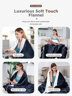 Heated Blanket, Soft Flannel Heated Throw Blanket, Fast Heating Electric Throw - Image 6