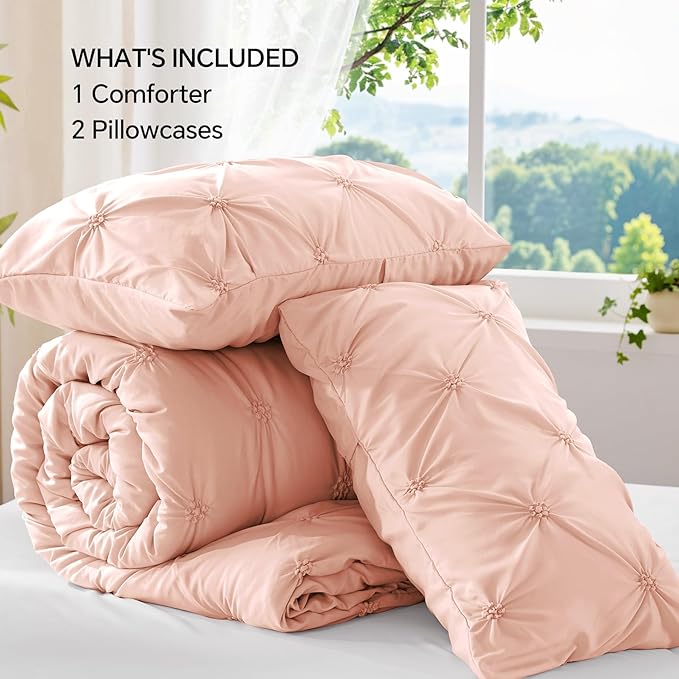 BEDELITE Dusty Pink Queen Comforter Set - Image 7