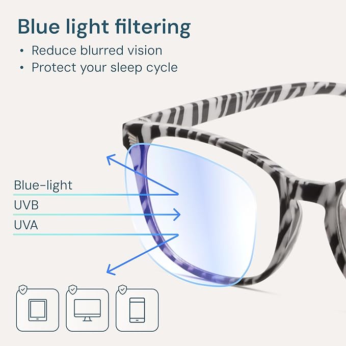 Gaoye Zebra Blue Light Glasses for Computer & Gaming - Image 3