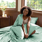 CozyLux Satin Sheets King Size Sheet Set - Image 5