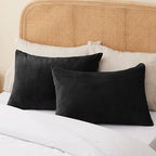 BEDELITE Flannel Pillow Cases Queen Size Set of 2, Super Soft Fleece Pillowcases - Image 7