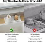 3 Pack Stone Drying Tray, Water Absorbing Stone Sink Mat - Image 4