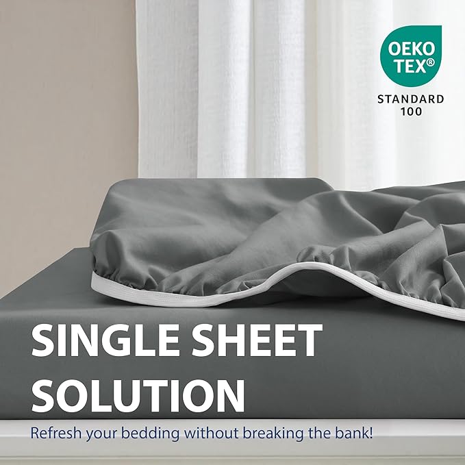 Cathay Home California King Fitted Sheet - Image 2