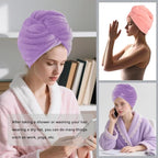 Microfiber Hair Drying Towel Wrap - Image 4