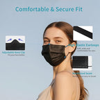 akgk 100Pcs Disposable Face Masks, 3 Ply Disposable Mask - Image 4