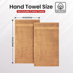 Infinitee Xclusives Beige Hand Towels - Image 5