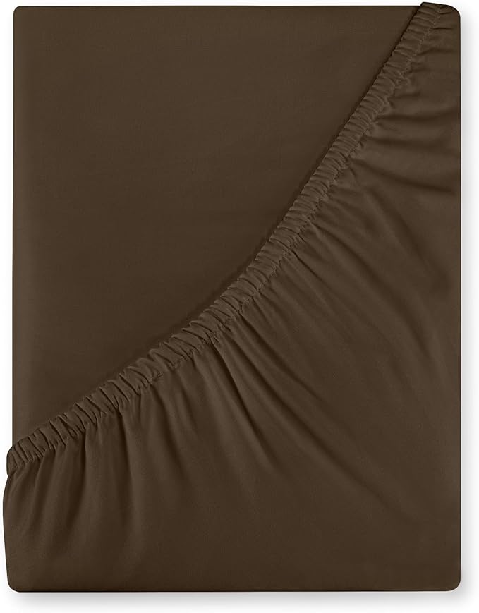 Royale Linen 400 Thread Count 100% American Grown Cotton Fitted Sheet Twin Size by ROYALELINENS