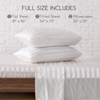 MR&HM Satin Bed Sheets, Full Size Sheets Set - Image 2