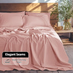 LBRO2M 100% Pure Linen Sheet Set Deep Pocket Up to 16" Bed Sheets Sets - Image 7