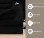 COTTON CRAFT Waffle 6 Piece Towel Set - Image 3