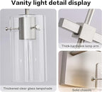 SOLFART 2 Light Wall Scone Vintage Vanity Light Fixtures Brushed Nickel Wall - Image 7