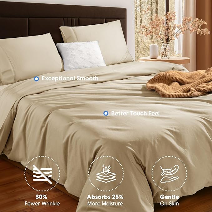 SONORO KATE 100% Egyptian Cotton Duvet Cover King Size, 1000 Thread Count - Image 6