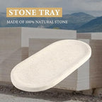 Koville Marble Vanity Tray for Decor, Natural Bathroom Tray for Bathroom - Image 3