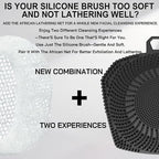RamPula Face Scrubber & African Net, Silicone Exfoliating Brush - Image 2