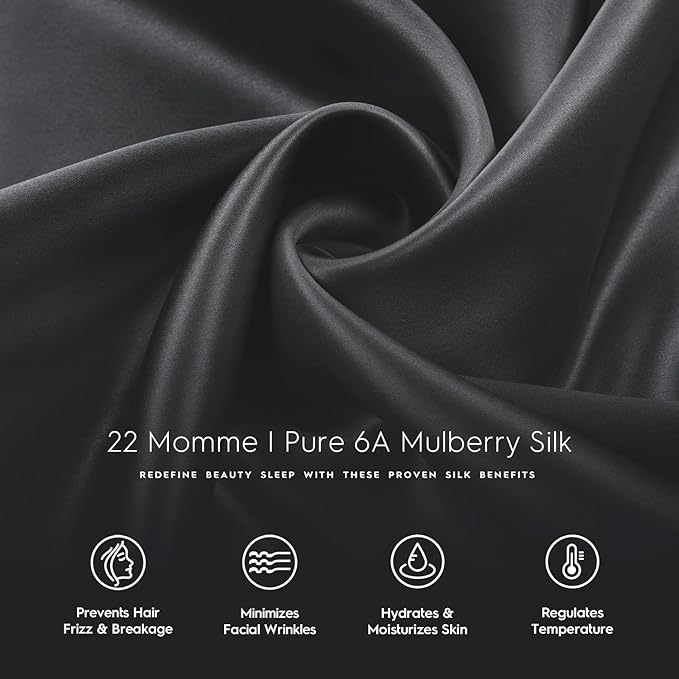 Tafts Pillow Cases - 22mm 100% Pure Mulberry 6A Silk Pillowcase - Image 6