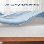 Twin/Twin XL Size Flat Sheet 2 Pack, 100% Cotton Percale Flat Bed Sheet - Image 7