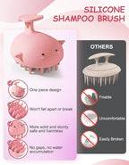 Scalp Massager Hair Growth Shampoo Brush, Silicone Scalp Scrubber Shower Scalp - Image 2