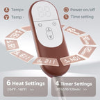 VALGELUIK 17x33 Heating Pad for Pain Relief | Ultra-Soft Microplush Fabric | 6 - Image 2