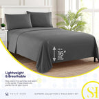Twin Sheets - Breathable Luxury Sheets - 1800 Supreme Collection Extra Soft - Image 3