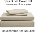 PURE ERA Jersey Knit Duvet Cover Set 100% T-Shirt Cotton Super Soft Comfy 3pc - Image 6