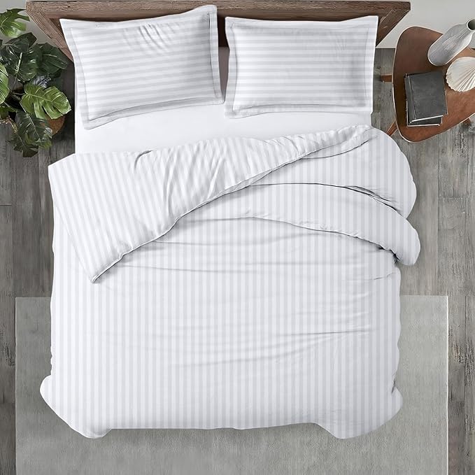Kotton Culture 120"x98" 3 Pc Oversized King Duvet Cover Set 100% Egyptian Cotton by KottonCulture