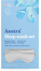 ASUTRA Silk Eye Pillow for Sleep, Weighted Eye Mask, Meditation & Light - Image 2