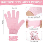 50 Pairs Exfoliating Gloves for Body Bulk, Double Sided Bath Scrub Gloves for - Image 2