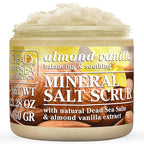 Dead Sea Collection Almond Vanilla Salt Scrub – Exfoliating Body Scrub by DeadSeaCollection