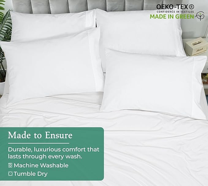 Royale Linens Queen Pillowcase Set of 2 - Image 8