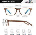 ANYLUV Blue Light Glasses Men Woman, Eye Strain Relief Eye Protection - Image 4