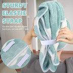 SUNLAND Microfiber Hair Towels Anti Frizz Hair Drying Towel Super Absorbent - Image 5