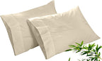 Royale Linens Cooling Pillow Cases Queen Size Set of 2-100% Rayon Derived from by ROYALELINENS