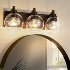 Bathroom Light Fixtures Over Mirror, 3-Light Oil Rubbed Bronze Vanity Light - Image 6