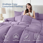 Sasttie Queen Comforter Set, 7 Pieces Bed in a Bag Queen, Complete Bedding Set - Image 2