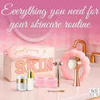 Preppy skincare set women, cute skin care kit - Image 2