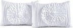 Lush Décor Serena 3 Piece Ruched Flower Comforter Set - Image 6